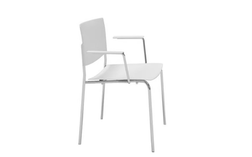 SIT SO1202 - Stackable open back technopolymer chair with armrests by Andreu World - view 3